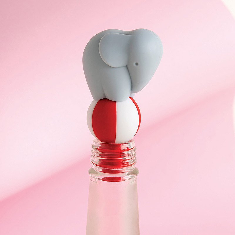 【新品上市】OTOTO 踩球小象-酒瓶塞