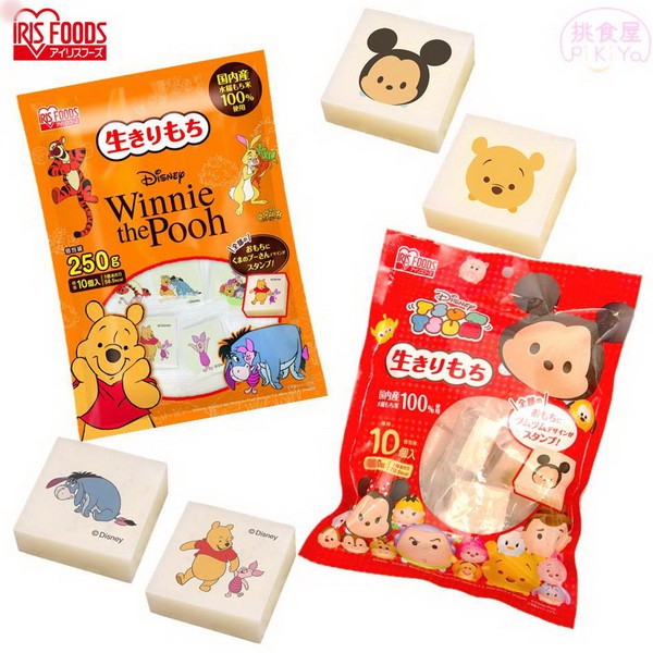 【下殺特賣】【IRIS Foods】迪士尼烤麻糬-小熊維尼/TsumTsum 10粒入 250g 烤年糕 日本進口美食