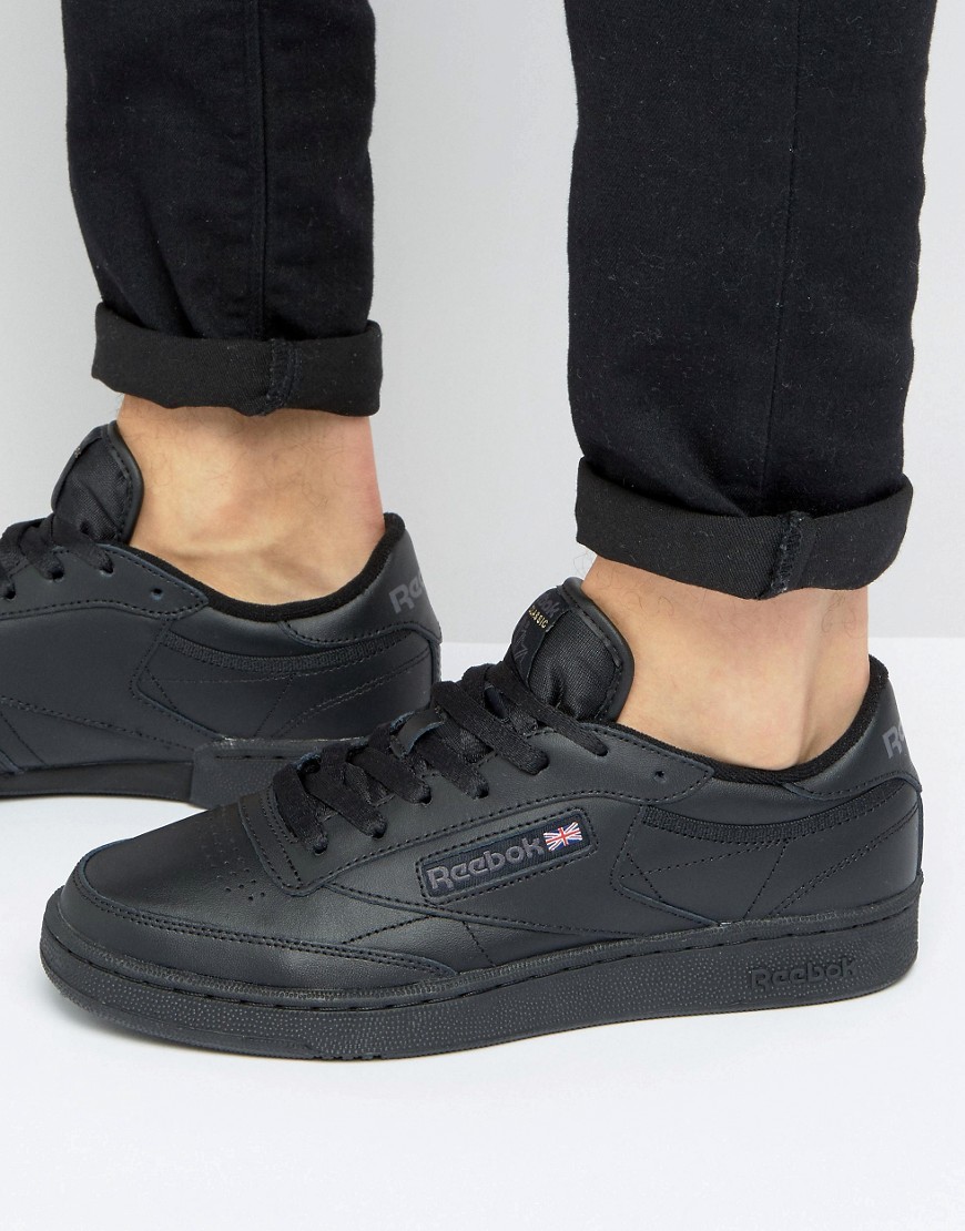 Trainers by Reebok Leather upper Lace-up fastening Padded cuff and tongue Perforated detail Chunky s