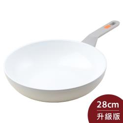 ◎100% 不含PFOA有毒物質|◎可用於電磁爐、IH爐|◎耐熱溫度能夠高達400℃商品名稱:Berndes寶迪VeggieWhite白色陶瓷不沾炒鍋28cm電磁爐可用品牌:德國Berndes品牌國家