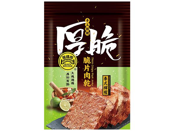 黑橋牌~泰式檸檬厚脆片肉乾(100g)D817702