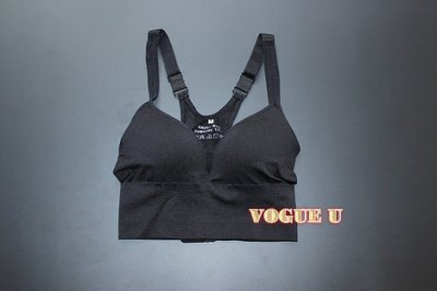 ☆VOGUE U☆豐胸深V立體罩杯可調整肩帶運動內衣 瑜珈 健身 重訓(特價) 【A3976X】