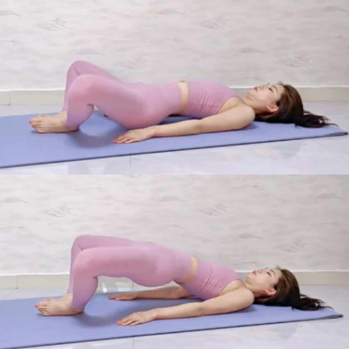 高強度縮臀瘦腿運動7：蛙式臀橋