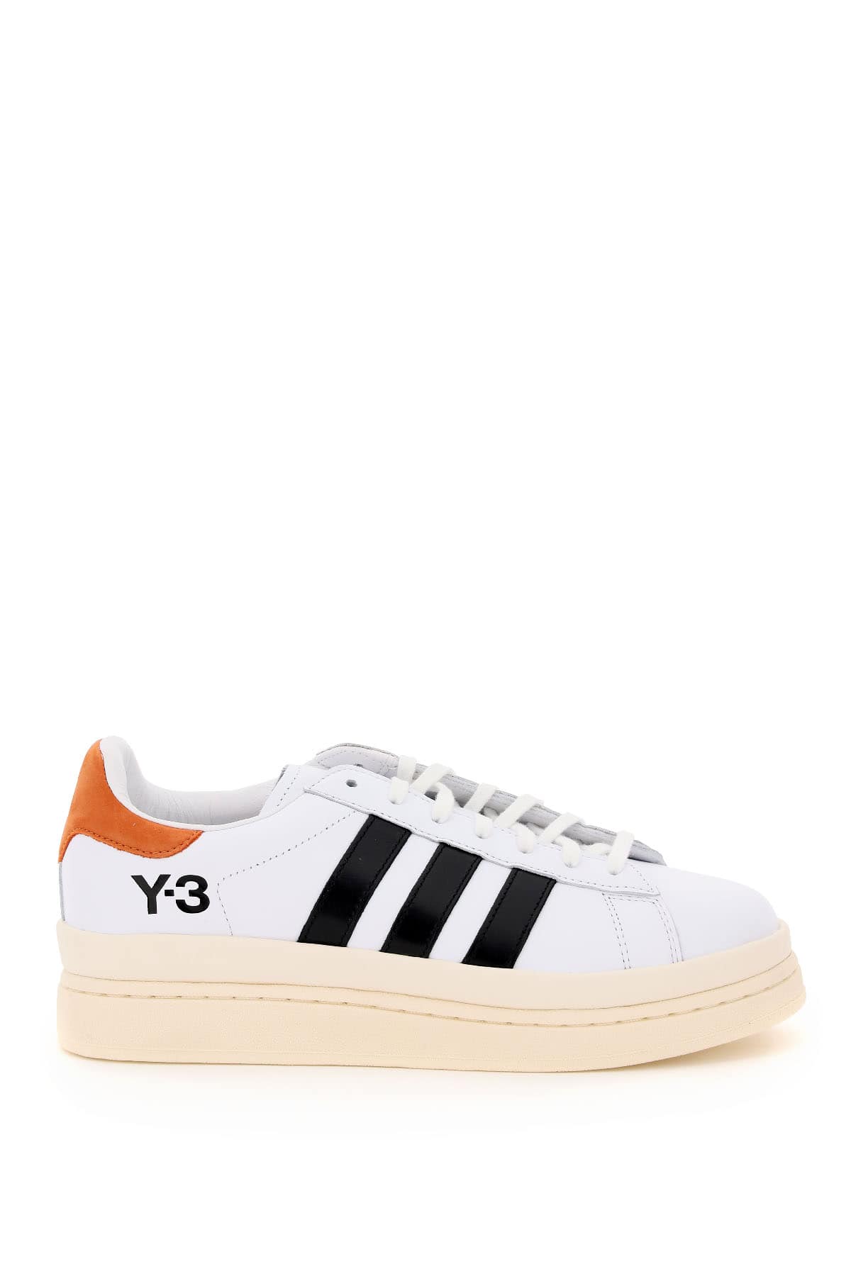 Y-3 Hicho leather sneakers from the collaboration between Yohji Yamamoto and Adidas. They feature th