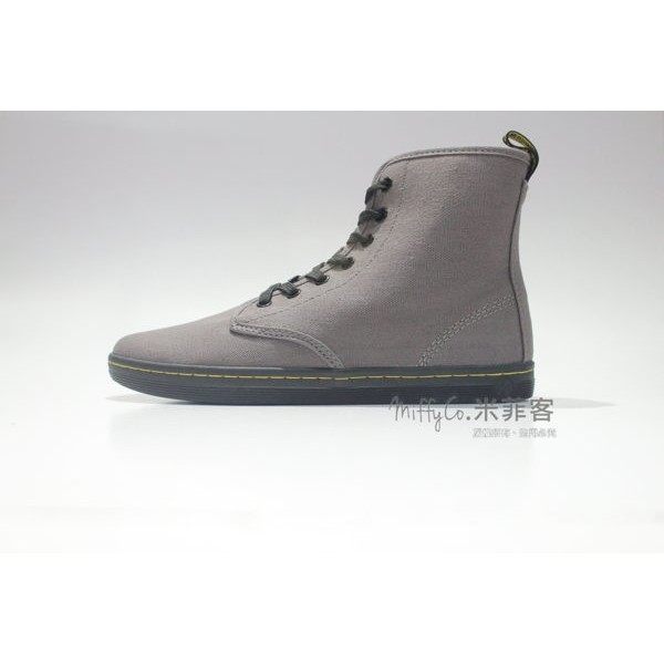 Dr.Martens 米菲客 Shoreditch 13524021 人氣款 素面 帆布 中筒 灰 女靴