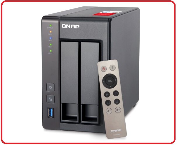 QNAP 威聯通 TS-251+-8G 2Bay NAS 附贈遙控器