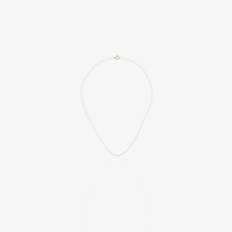 Sophie Bille Brahe Womens White 14k Gold Pearl Necklace