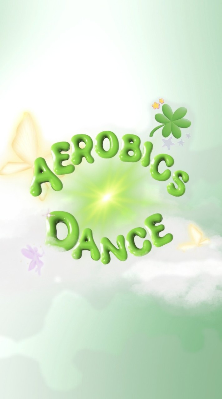 aerobics dance green color🍀💚