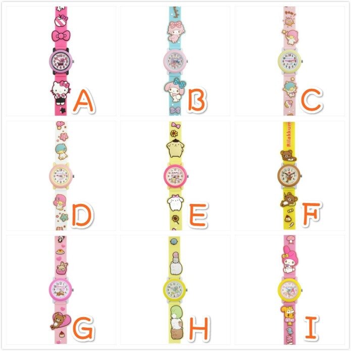 ((現貨+預購))日本三麗鷗 3D手錶 立體手錶 KITTY 美樂蒂 雙子星 拉拉熊 角落生物_ 櫻花寶寶