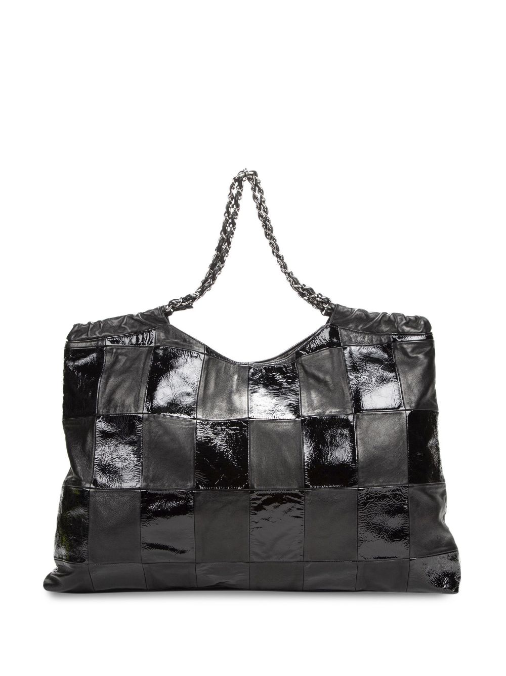 CHANEL Pre-Owned - large CC patchwork tote bag - women - Leather/Fabric - One Size - Black