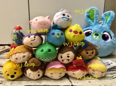 ☆汪將☆日本迪士尼 玩具總動員4 tsum tsum 胡迪火腿豬鴨霸兔崽子叉奇牧羊女 toy story4 布偶 沙包
