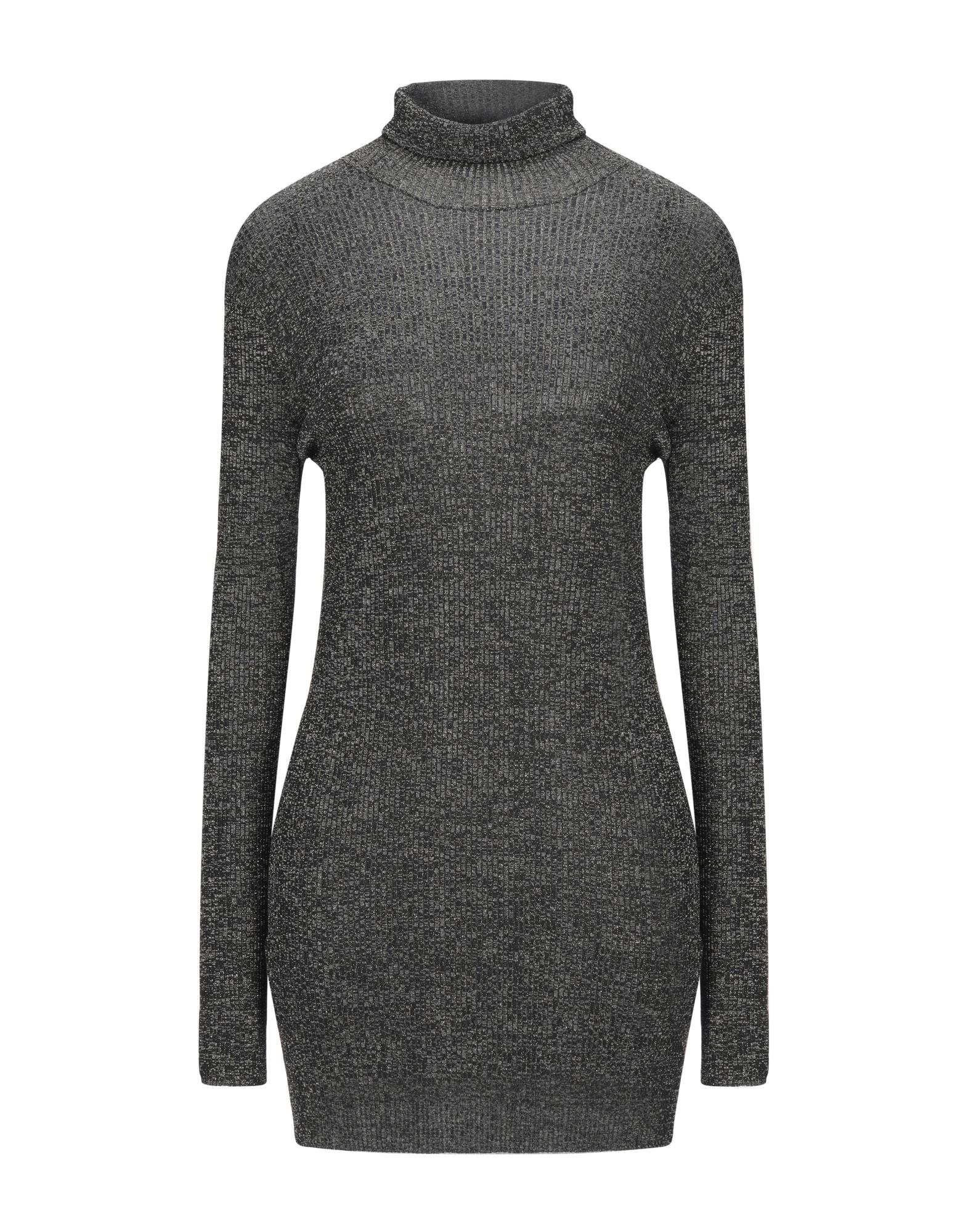 knitted, lamé, no appliqués, two-tone, turtleneck, lightweight sweater, long sleeves, no pockets.