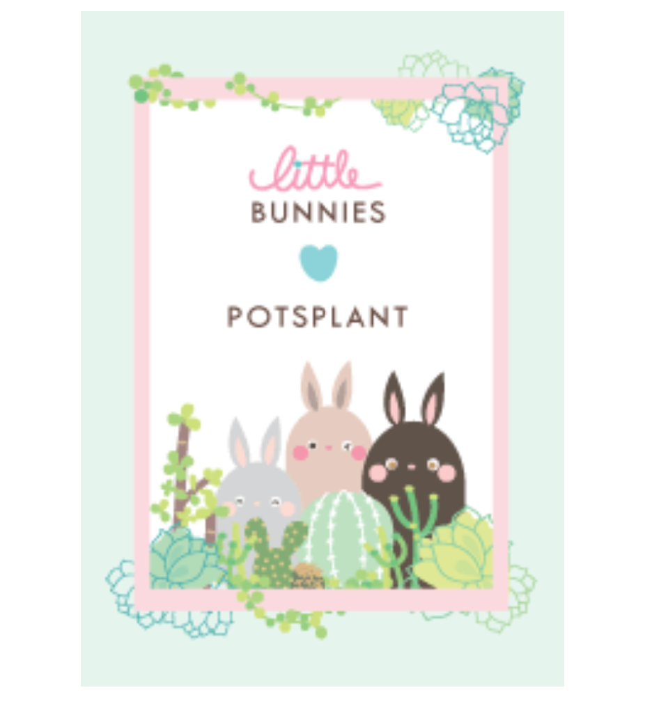 Little Bunnies Love Potsplant
