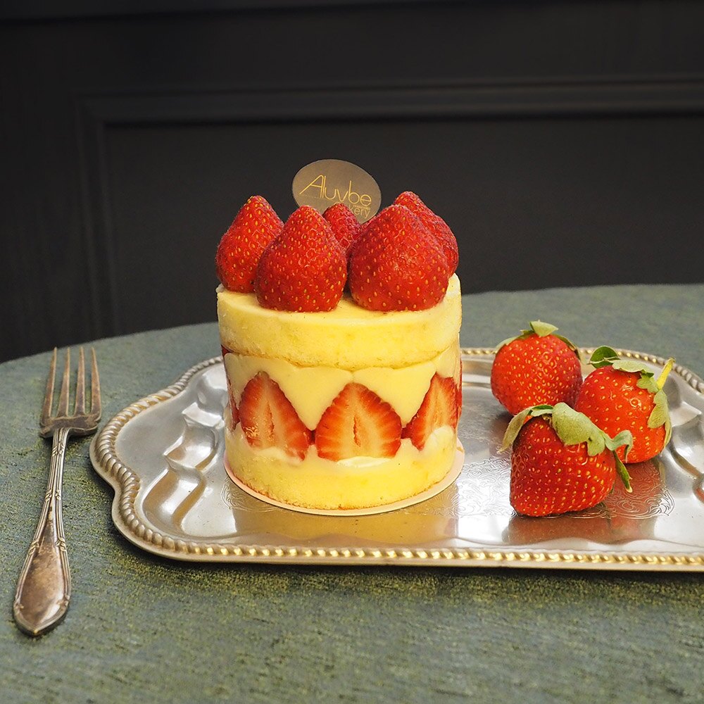 艾樂比 【法式草莓蛋糕】 3吋 個人版 冬季限定 蛋糕 甜點 草莓 aluvbe