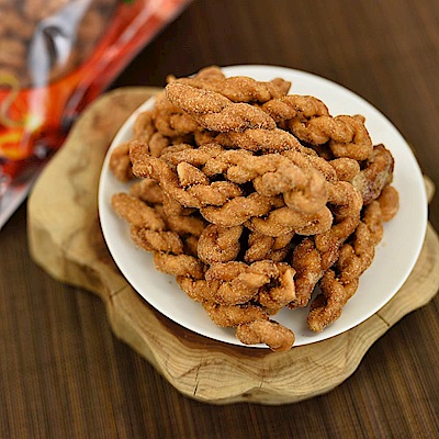 寶哥 烘炸手工麻花捲(黑糖)(全素)(150g)