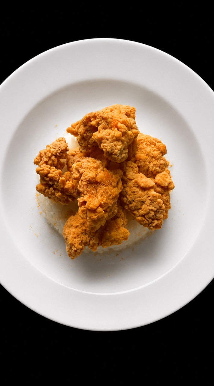 ข้าวไก่กรอบไร้น้ำมัน ส่งฟรีรอบ มจพ.