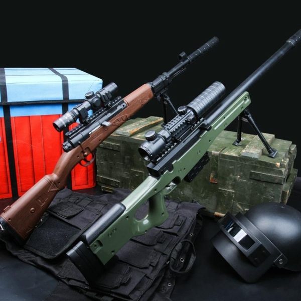 AWM水彈槍巴雷特絕地吃雞模型求生98k狙擊搶可發射手動 熊熊物語 熊熊物語