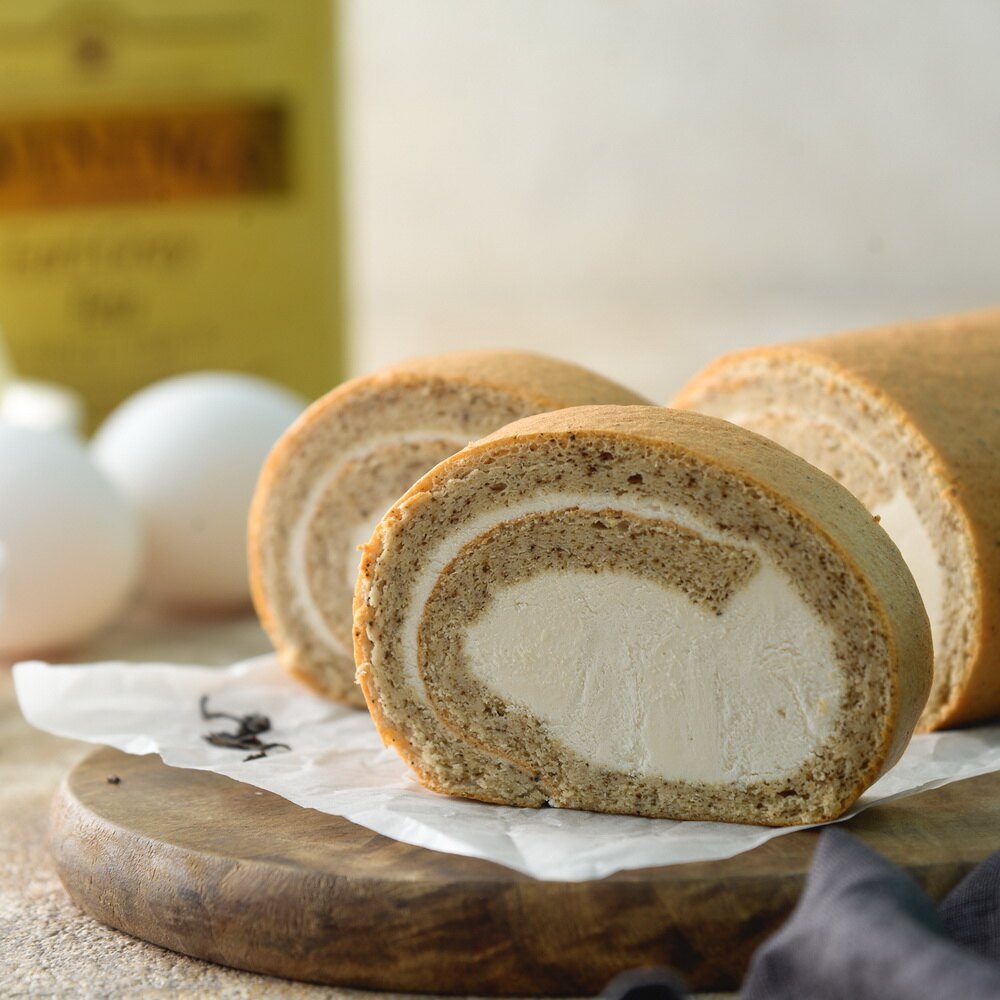 【點 甜點 SweetFarm】伯爵茶冰淇淋生乳捲 人氣團購美食 兩入免運費