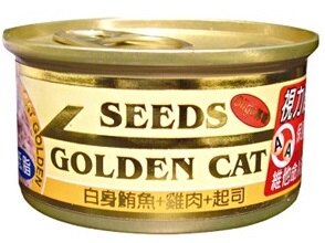 Seeds 惜時黃金貓罐 Golden cat金罐 80g 24罐混搭(口味請備註或者用聊聊)