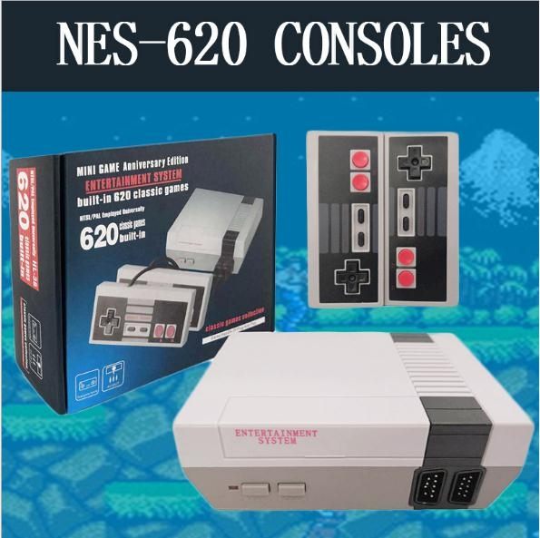 NES迷你紅白機（簡稱灰機）歐版美版機型nn（8位遊戲機，內置500個經典遊戲，不支持插卡