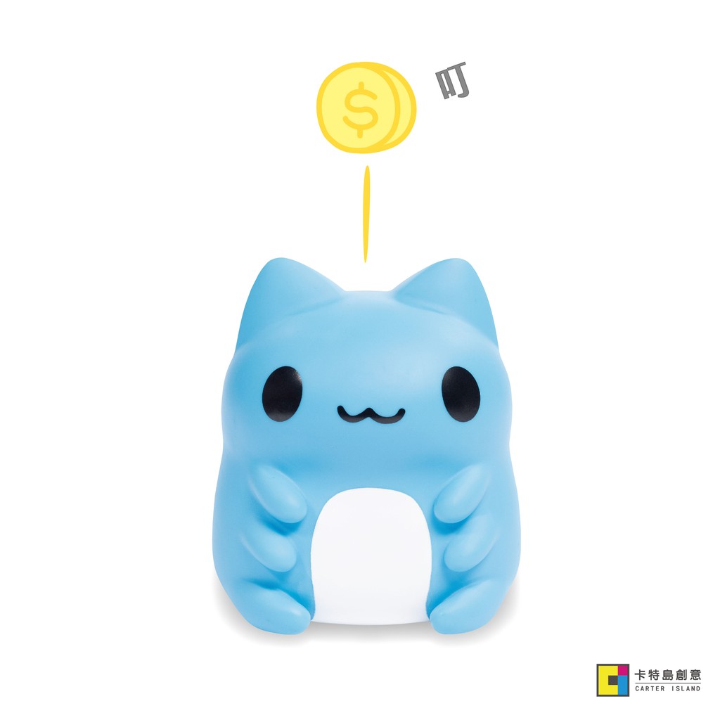 貓貓蟲-咖波 唯一授權製作販售 商品規格 內容物：存錢筒 尺寸：15cm x 12cm x 13cm 材質：PVC 產地：中國 包裝盒未提供保固及退換貨服務 照片因拍攝地點的關係有些微誤差，一切以商品
