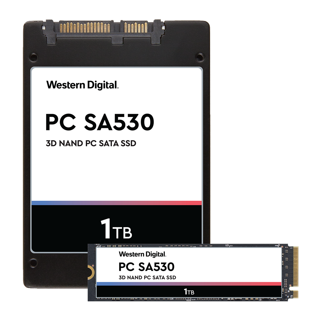 Western Digital PC SA530 SATA SSD 具備 2.5/7mm 以及 M.2 2280 等外型規格
