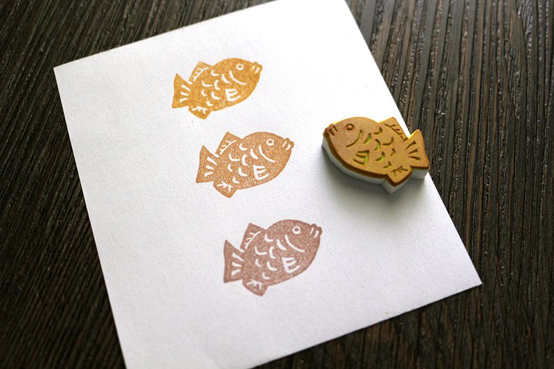 超可爱迷你鲷鱼烧印章 手帐印章