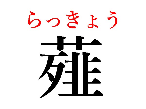 難読漢字 葫 韮 どう読む ヒントは野菜