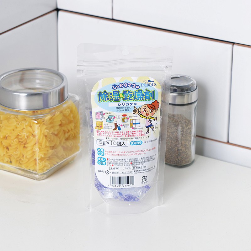 日本製萬用矽膠除溼防潮乾燥劑5g-10入