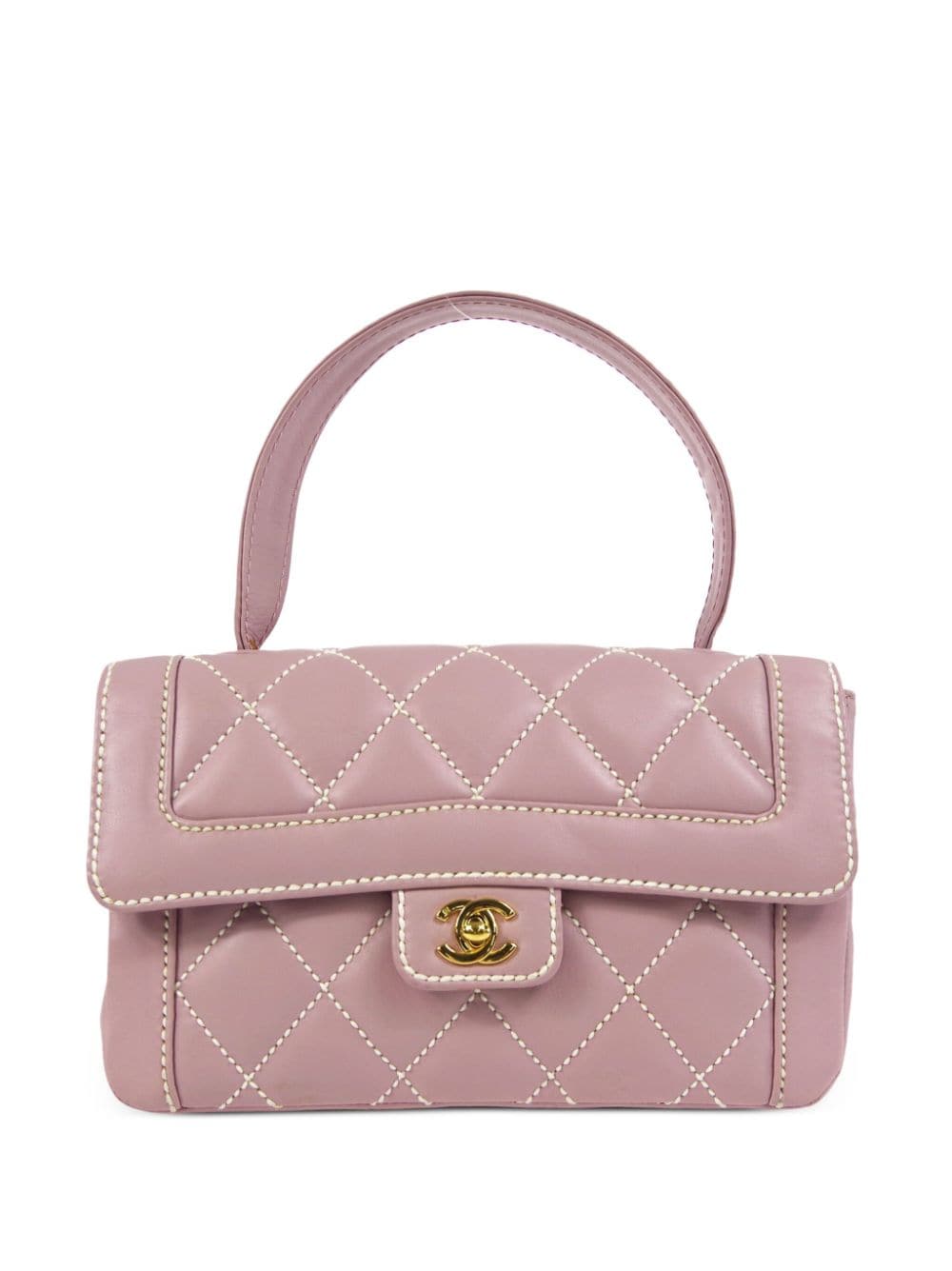 CHANEL Pre-Owned - 2005 Wild Stitch tote bag - women - CALFSKIN - One Size - Pink