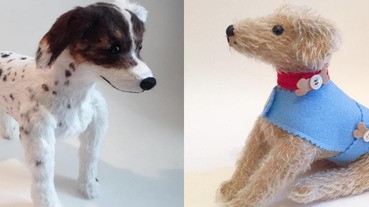 超精緻狗娃娃！乍看之下還以為是真的，跟我家的狗狗一模一樣耶～