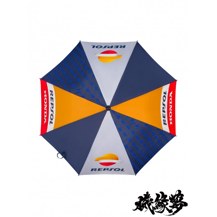 名稱：2019 Honda Repsol 本田 雨傘材質：100％PVC尺寸：傘面展開直徑 121公分，橡膠舒適握把。商品簡介：Honda Repsol官方系列的周邊。''㊣㊣㊣㊣㊣㊣請支持唯一正版商