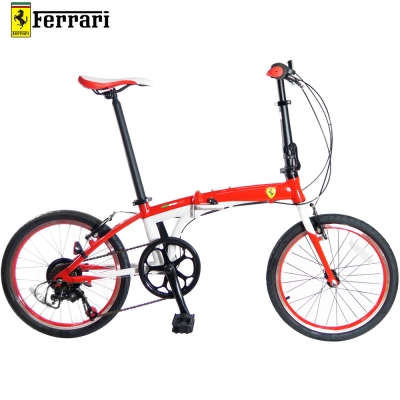 法拉利經典鋁牌凹模成型崁入車架 SHIMANO 7速