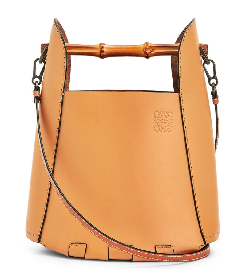 Loewe Leather Bamboo Bucket Bag