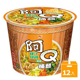 阿Q桶麵雞汁排骨風味(12碗/箱)【合迷雅好物超級商城】