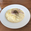 スバゲッティカルボナーラドリンクデザート付き - 実際訪問したユーザーが直接撮影して投稿した新町イタリアンレストラン カステッロの写真のメニュー情報