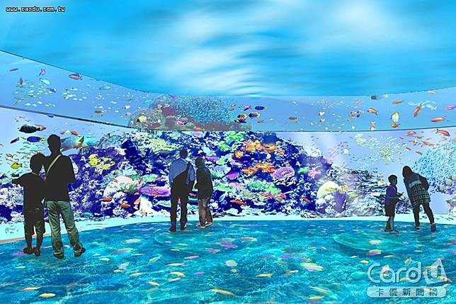 桃園置地廣場引進橫濱八景島打造水族館，民眾360°感受珊瑚礁之海(暫稱)(圖/國泰人壽　提供)