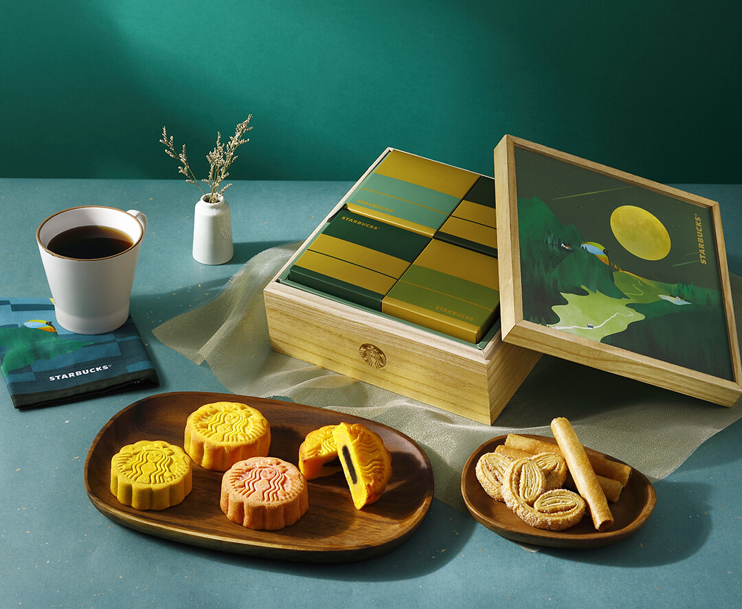 2023星巴克中秋禮盒：星巴克女神、經典貨櫃車變成禮盒太可愛，爽嗑月餅再享中秋優惠