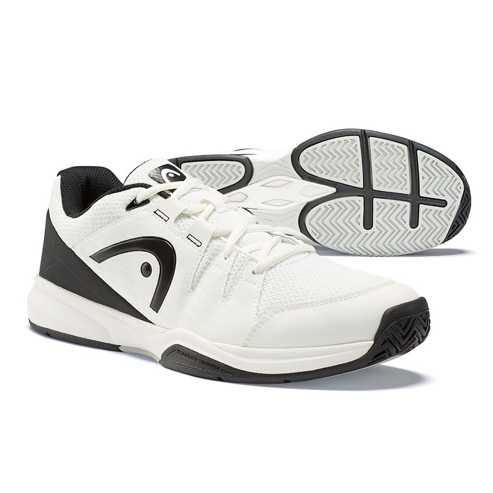 ※HEAD網球鞋款較有包覆性，偏好舒適感或腳寬厚者，建議您購買時選擇比平常大半號的尺碼。【商品規格】品牌：HEAD型號：273519適用性別：男顏色：白/黑適合場地：全類型數量：1雙包裝：HEAD原廠