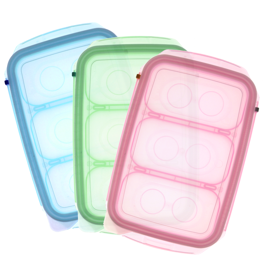 JMGreen 新鮮凍RRE PLUS食品冷凍紀錄儲存盒3格(100g)/兩入裝