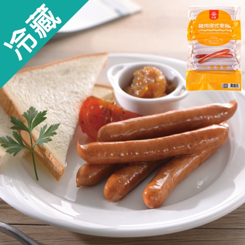 ◆台灣製造 ◆純雞肉調製，無混合其他肉類，脂肪、膽固醇含量較豬肉製品低 ◆粗顆粒肉質 ◆使用天然羊腸衣，非人工膠原腸，將肉汁包覆其中，口感是肉質Q彈，香脆多汁 ◆搭配獨特香料，經微火燻製，風味帶有淡淡