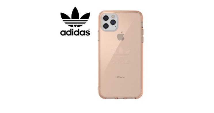 adidas愛迪達 iPhone 11 pro PC硬殼背版＋TPU軟殼邊框手機殼 透粉 透明殼 背蓋/手機套/保護套/手機殼 Originals 經典三葉草大logo系列