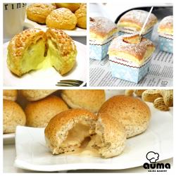 ◎純手工揉製麵糰，特製花生內餡。|◎脆皮泡芙 甜蜜在心底。|◎戚風蛋糕 綿密爽口。商品名稱:爆漿花生餐包10入/包X2+原味岩石泡芙8入+原味北海道戚風蛋糕8入品牌:奧瑪類別:蛋糕,麵包,泡芙口味:花