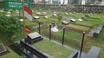 Makam Ismail Marzuki di TPU Karet Bivak, Jakarta Pusat yang masih terawat