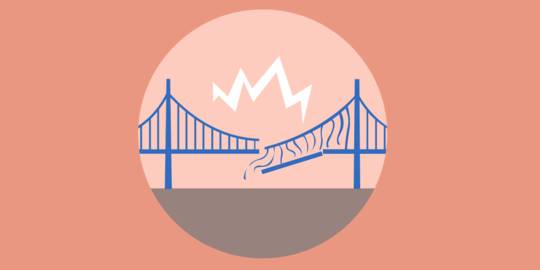 Ilustrasi jembatan ambruk. ©2016 Merdeka.com