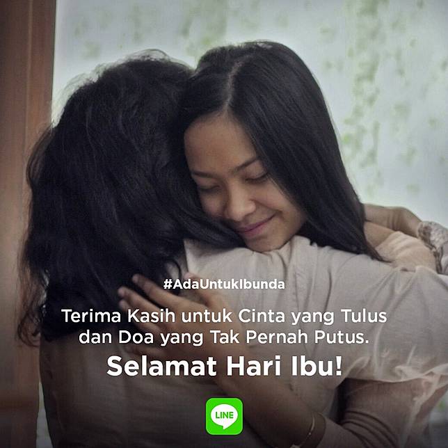 Ungkapan rasa sayang (foto: dok. LINE Indonesia)
