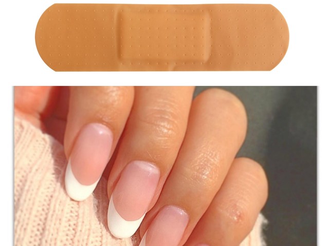 絆創膏で出来る セルフでキレイなフレンチネイル Hair