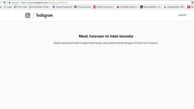 Alamak! Akun Lambe Turah Dinonaktifkan Pihak Instagram, Netizen Mendadak Galau!