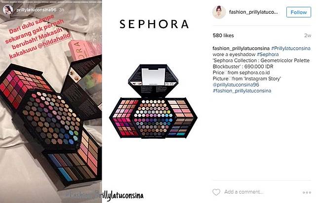Jadi Artis Hits, Ini Harga 6 Alat Makeup Prilly Latuconsina