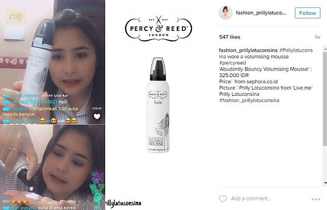 Jadi Artis Hits, Ini Harga 6 Alat Makeup Prilly Latuconsina